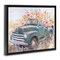 Stupell Industries Country Cargo Flower Truck Floating Frame, design by Nina Blue